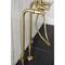 Aqua Vintage CCK8107DL Freestanding Tub Faucet with Supply Line, Stop Valve, Brushed Brass CCK8107DL - alternate 5